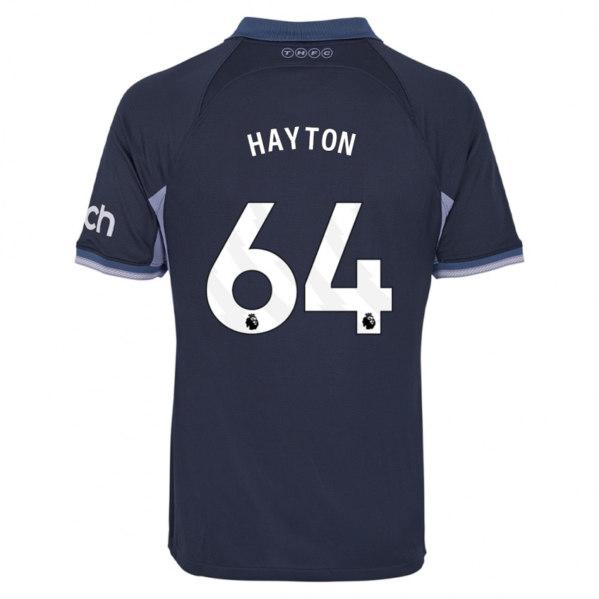 Niño Camiseta Adam Hayton #64 Azul Oscuro 2ª Equipación 2023/24 La Camisa México