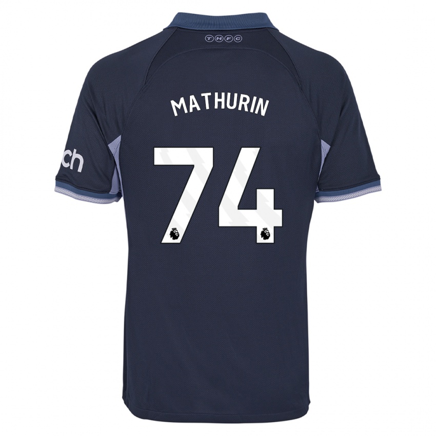 Niño Camiseta Roshaun Mathurin #74 Azul Oscuro 2ª Equipación 2023/24 La Camisa México