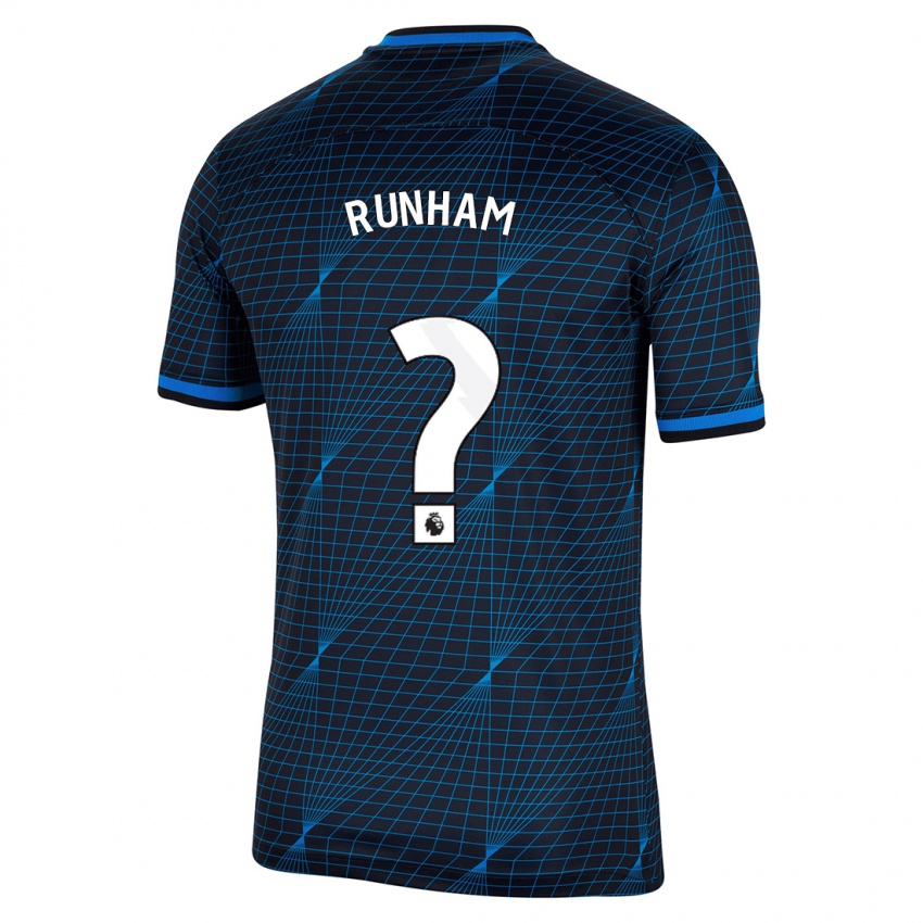Niño Camiseta Frankie Runham #0 Azul Oscuro 2ª Equipación 2023/24 La Camisa México