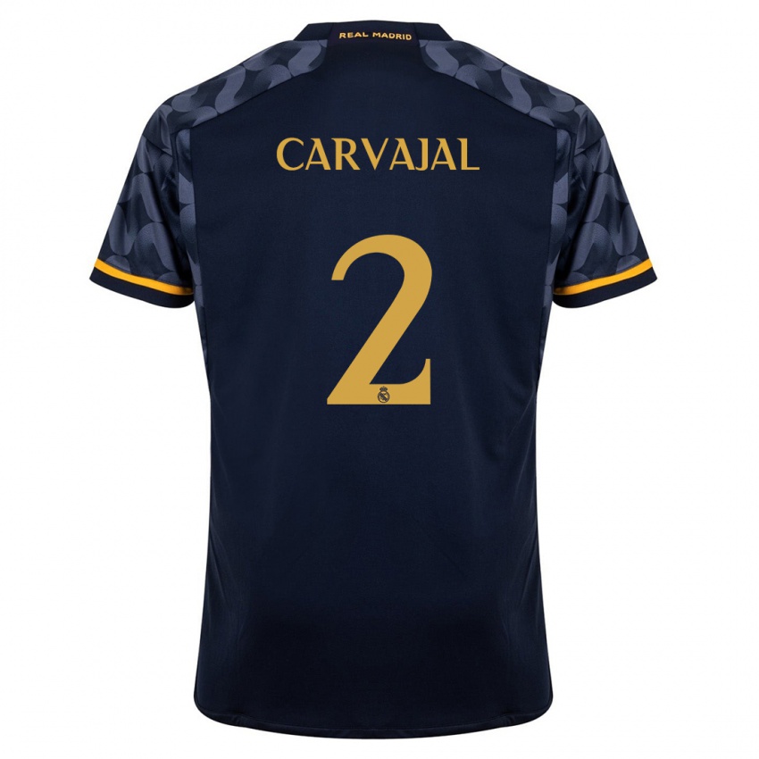 Niño Camiseta Daniel Carvajal #2 Azul Oscuro 2ª Equipación 2023/24 La Camisa México