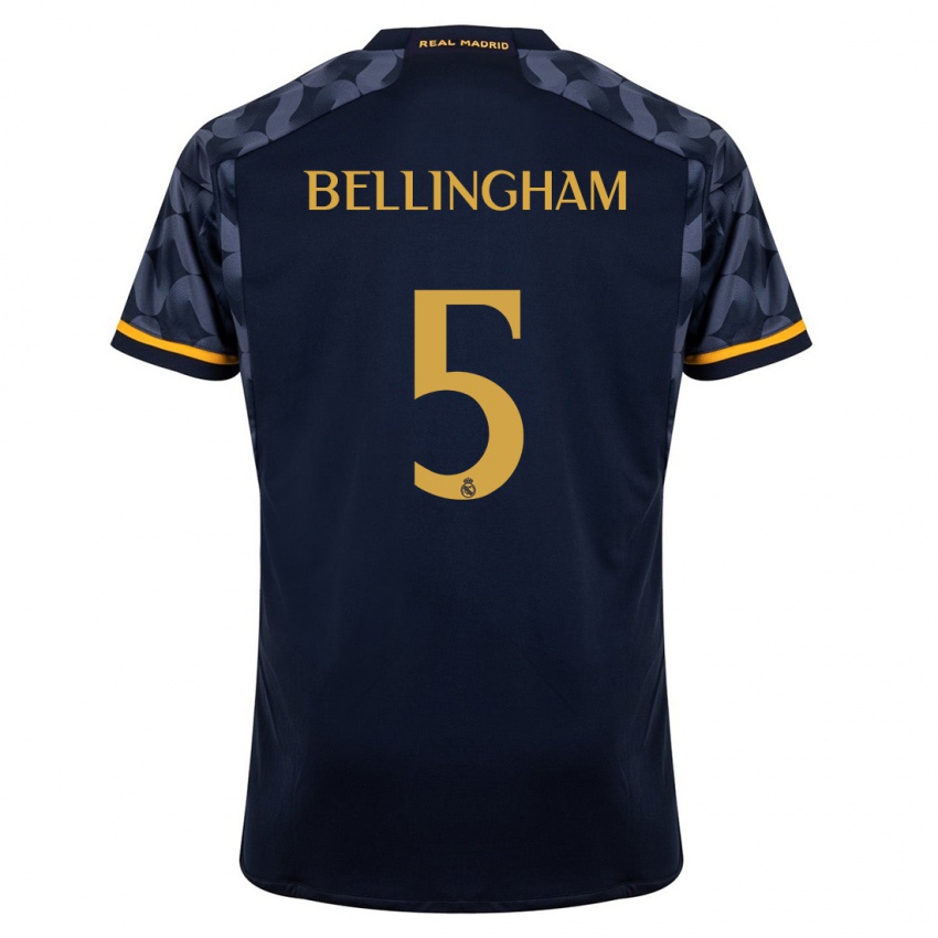 Niño Camiseta Jude Bellingham #5 Azul Oscuro 2ª Equipación 2023/24 La Camisa México