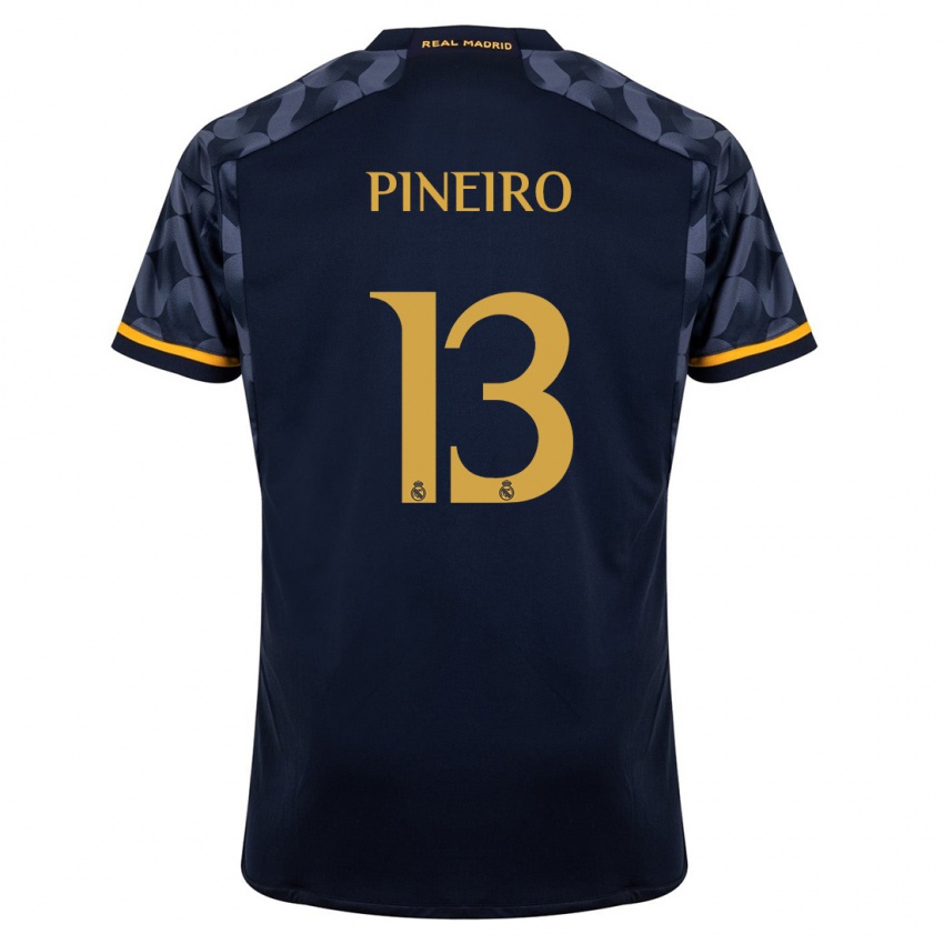 Niño Camiseta Diego Pineiro #13 Azul Oscuro 2ª Equipación 2023/24 La Camisa México