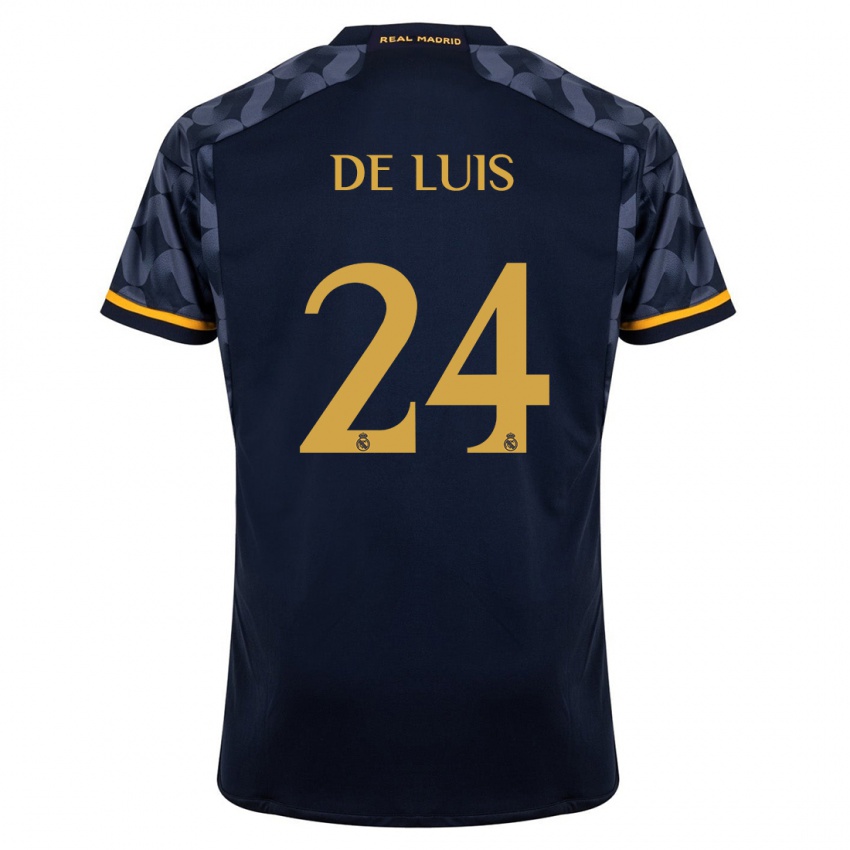 Niño Camiseta Mario De Luis #24 Azul Oscuro 2ª Equipación 2023/24 La Camisa México