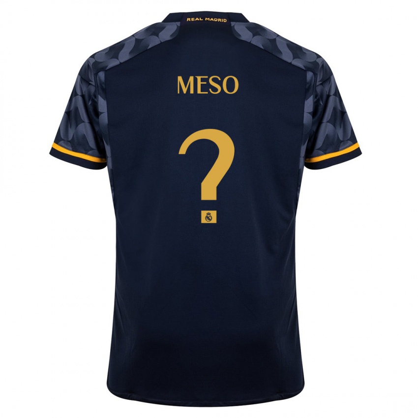 Niño Camiseta Dani Meso #0 Azul Oscuro 2ª Equipación 2023/24 La Camisa México