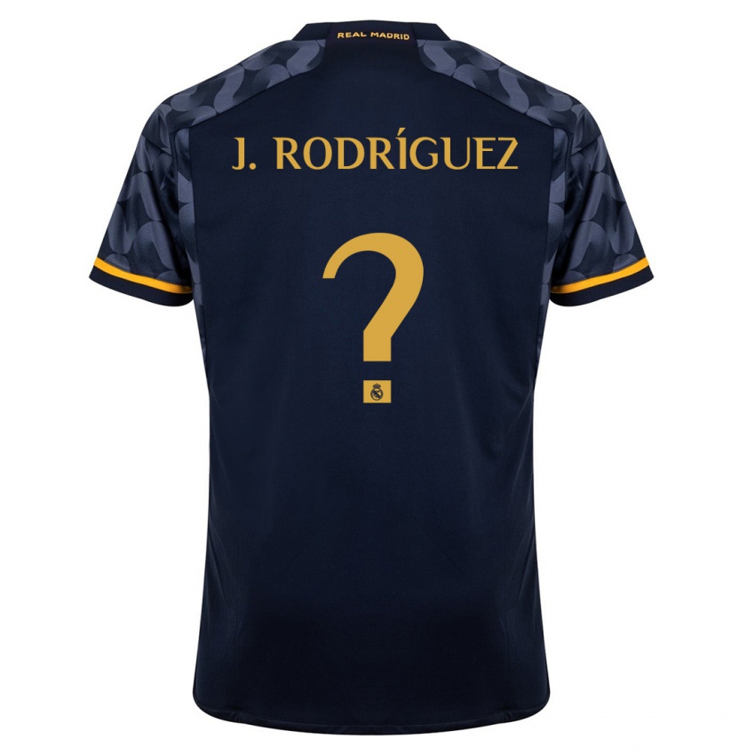 Niño Camiseta Juan Rodríguez #0 Azul Oscuro 2ª Equipación 2023/24 La Camisa México