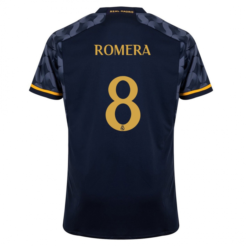 Niño Camiseta Miguel Romera #8 Azul Oscuro 2ª Equipación 2023/24 La Camisa México