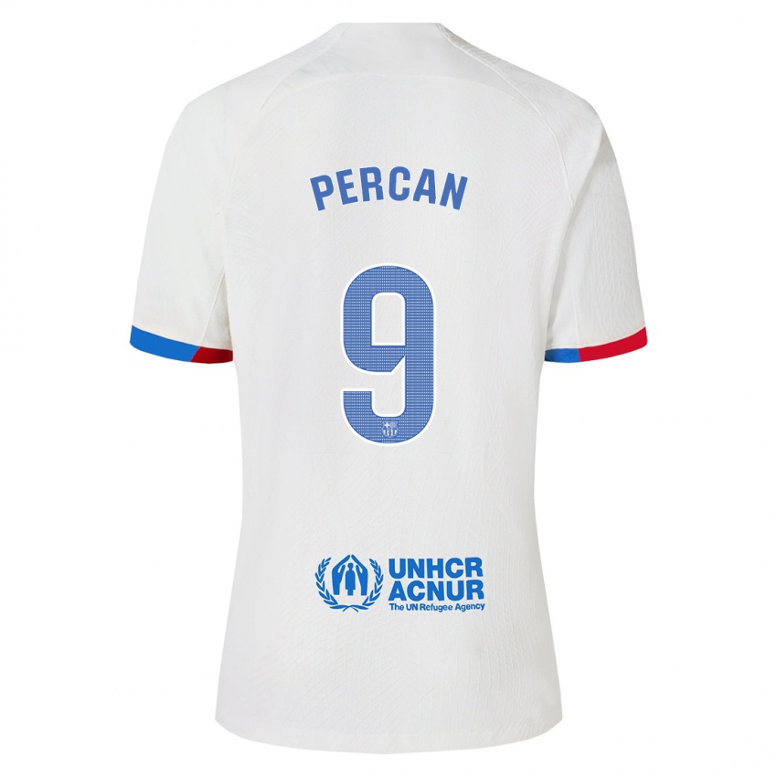 Niño Camiseta Diego Percan #9 Blanco 2ª Equipación 2023/24 La Camisa México