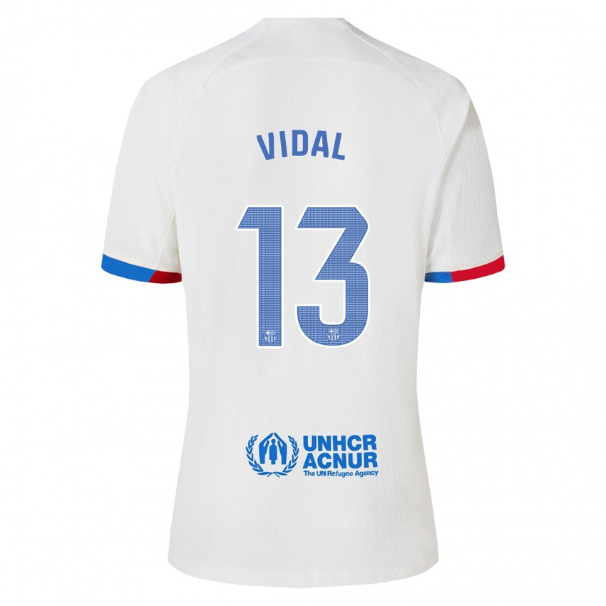 Niño Camiseta Marc Vidal #13 Blanco 2ª Equipación 2023/24 La Camisa México