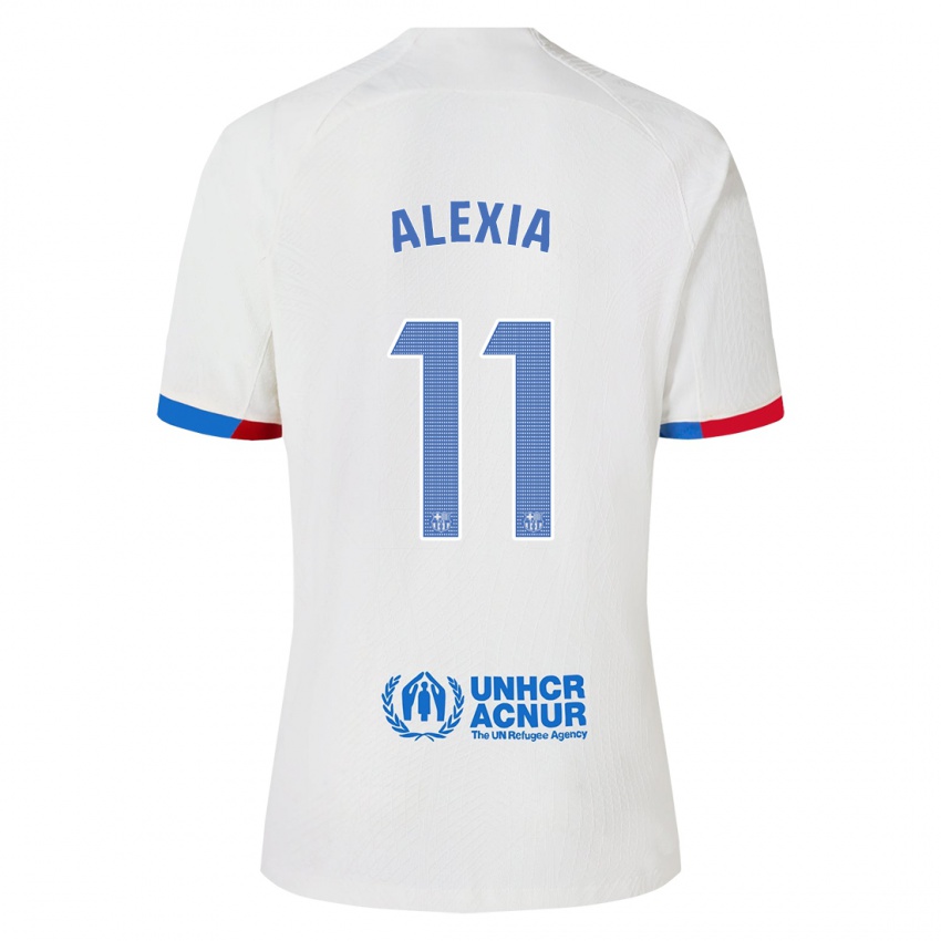 Niño Camiseta Alexia Putellas #11 Blanco 2ª Equipación 2023/24 La Camisa México