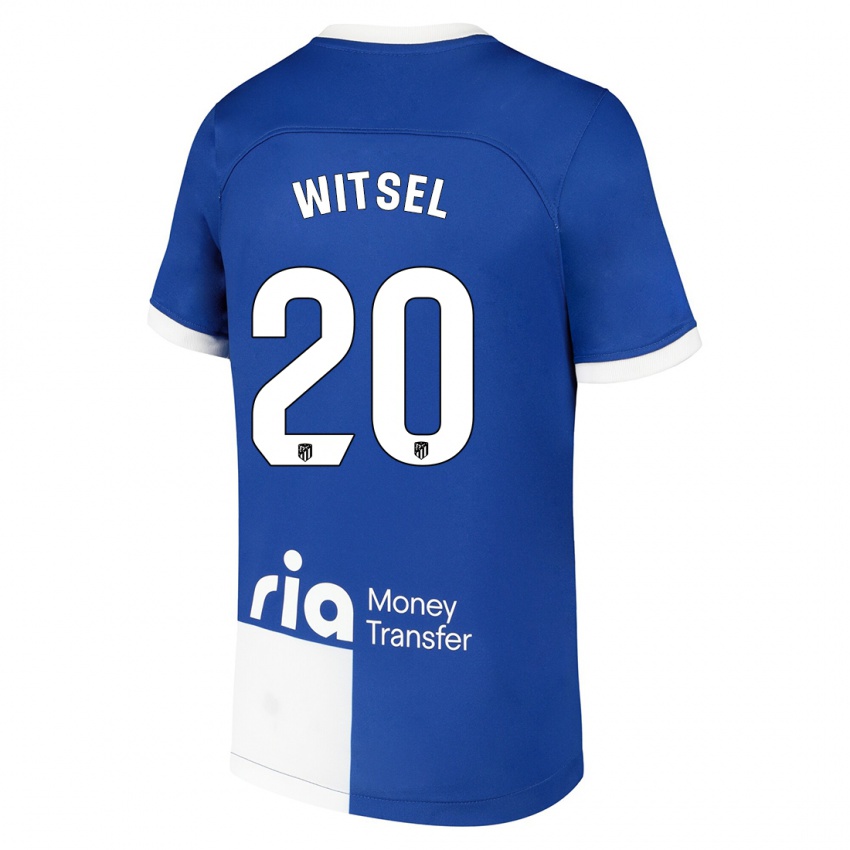 Niño Camiseta Axel Witsel #20 Azul Blanco 2ª Equipación 2023/24 La Camisa México