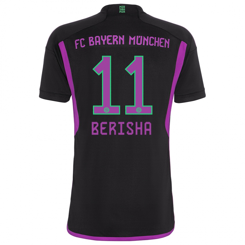 Niño Camiseta Dion Berisha #11 Negro 2ª Equipación 2023/24 La Camisa México