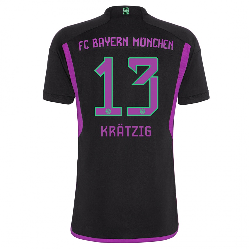 Niño Camiseta Frans Krätzig #13 Negro 2ª Equipación 2023/24 La Camisa México