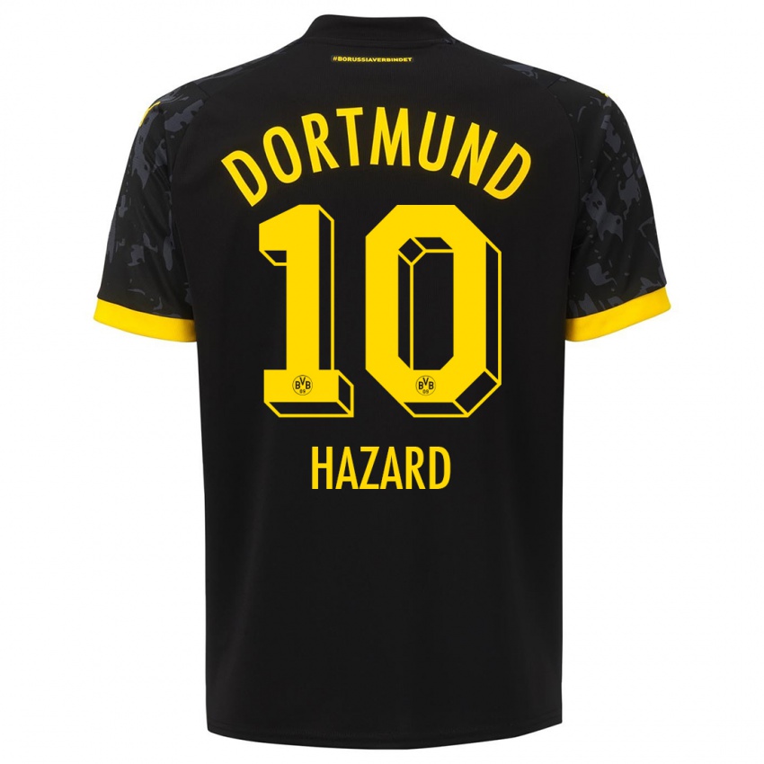 Niño Camiseta Thorgan Hazard #10 Negro 2ª Equipación 2023/24 La Camisa México