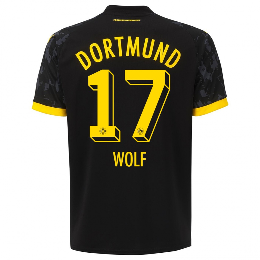 Niño Camiseta Marius Wolf #17 Negro 2ª Equipación 2023/24 La Camisa México