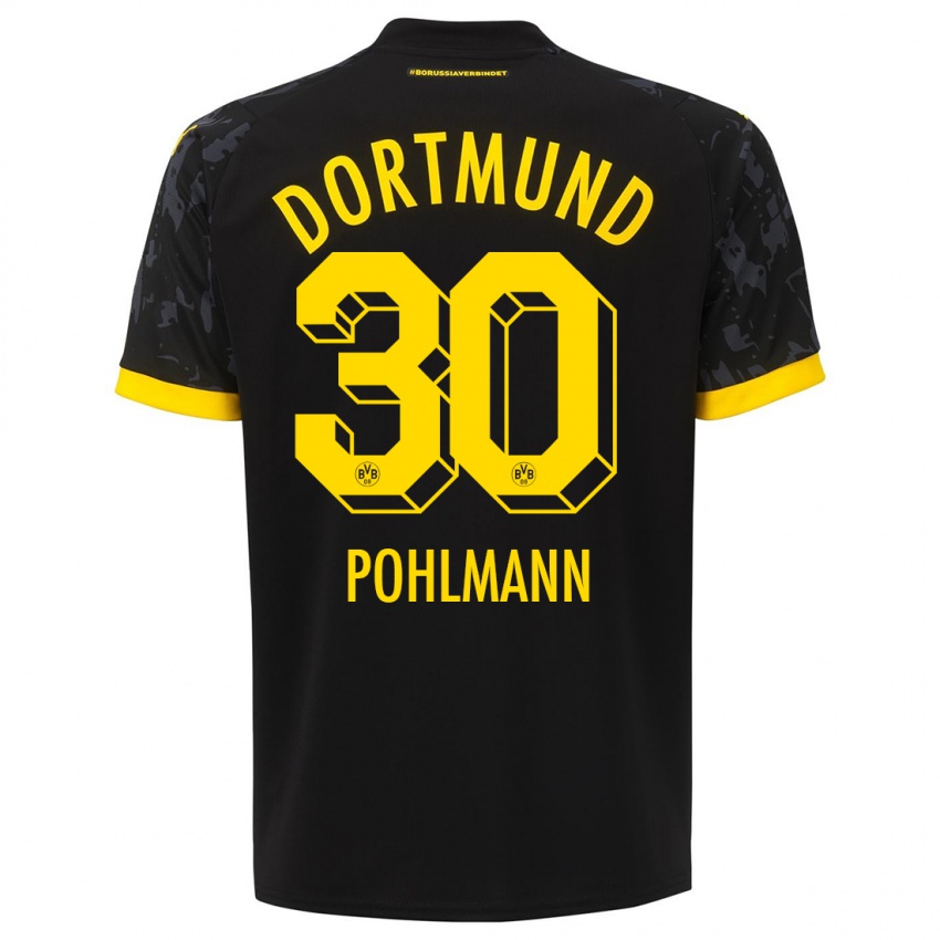 Niño Camiseta Ole Pohlmann #30 Negro 2ª Equipación 2023/24 La Camisa México