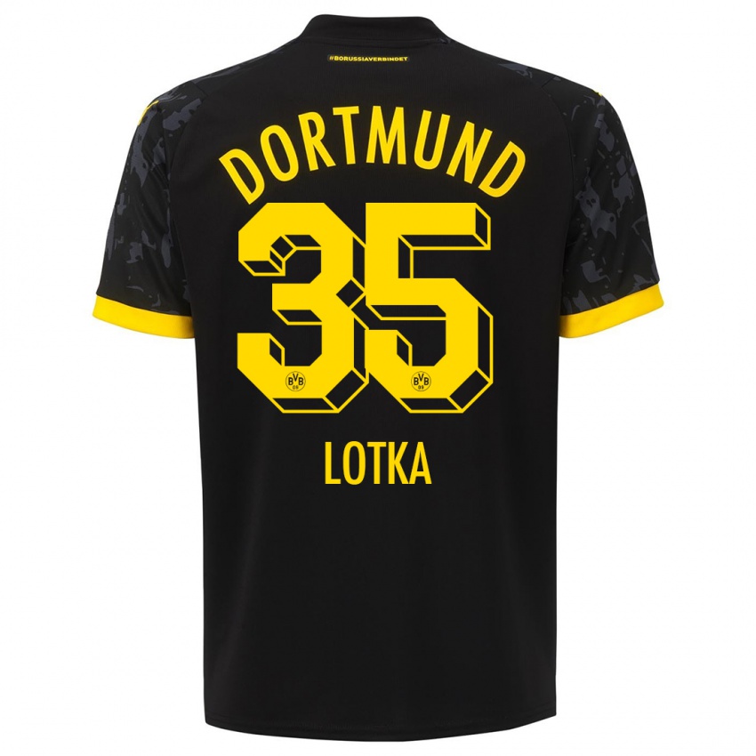 Niño Camiseta Marcel Lotka #35 Negro 2ª Equipación 2023/24 La Camisa México