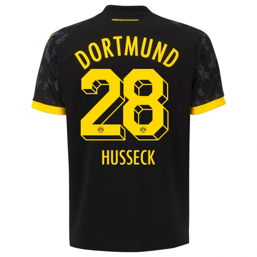 Niño Camiseta Jonah Husseck #28 Negro 2ª Equipación 2023/24 La Camisa México