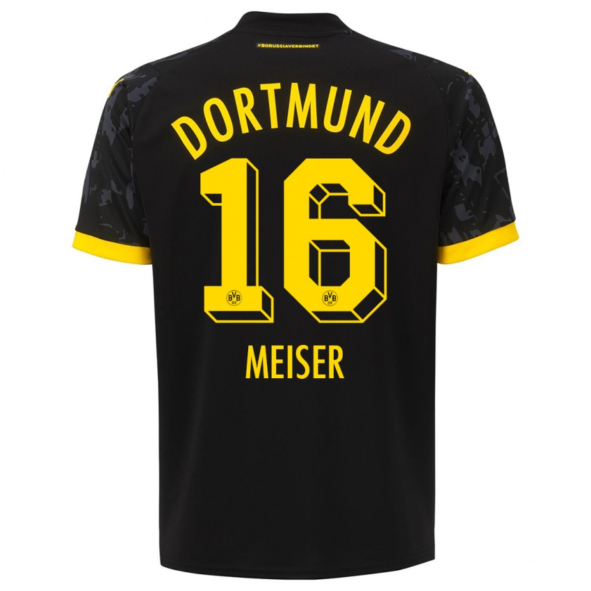 Niño Camiseta Tyler Meiser #16 Negro 2ª Equipación 2023/24 La Camisa México