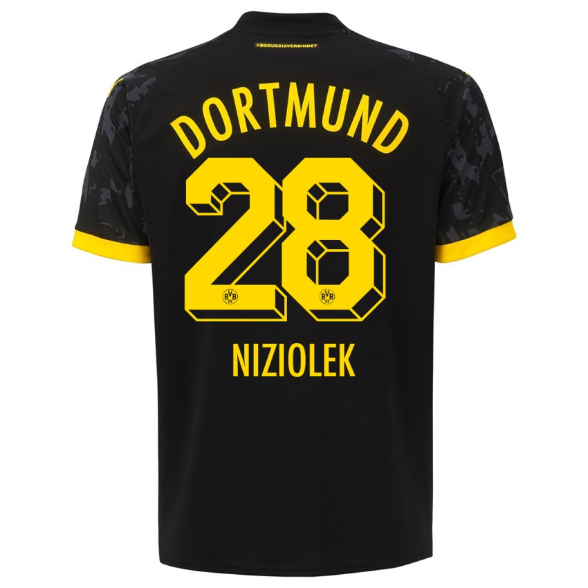 Niño Camiseta Alex Niziolek #28 Negro 2ª Equipación 2023/24 La Camisa México