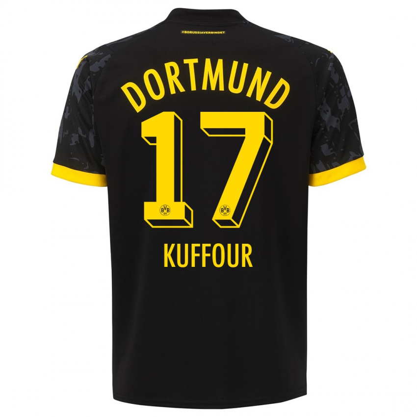 Niño Camiseta Lloyd-Addo Kuffour #17 Negro 2ª Equipación 2023/24 La Camisa México