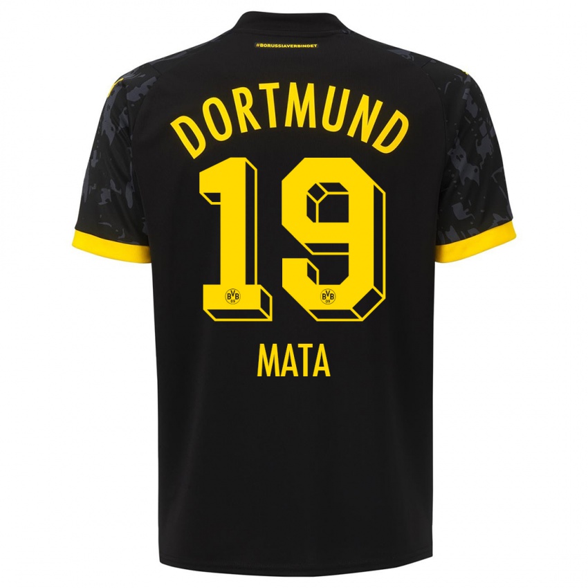 Niño Camiseta Ken Mata #19 Negro 2ª Equipación 2023/24 La Camisa México