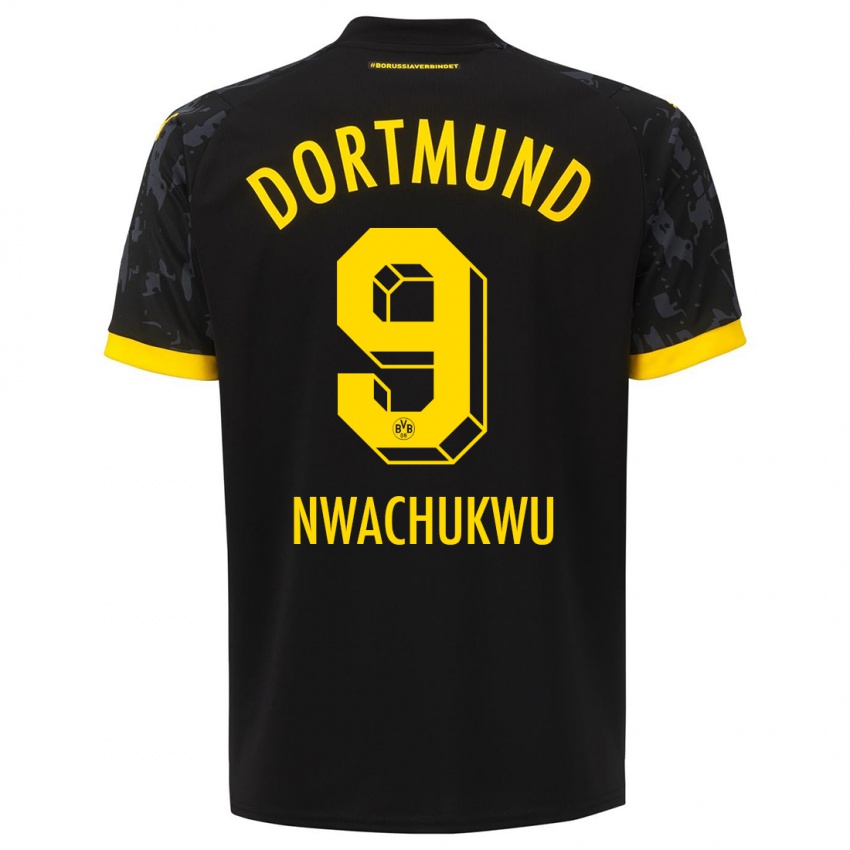 Niño Camiseta Isaak Nwachukwu #9 Negro 2ª Equipación 2023/24 La Camisa México