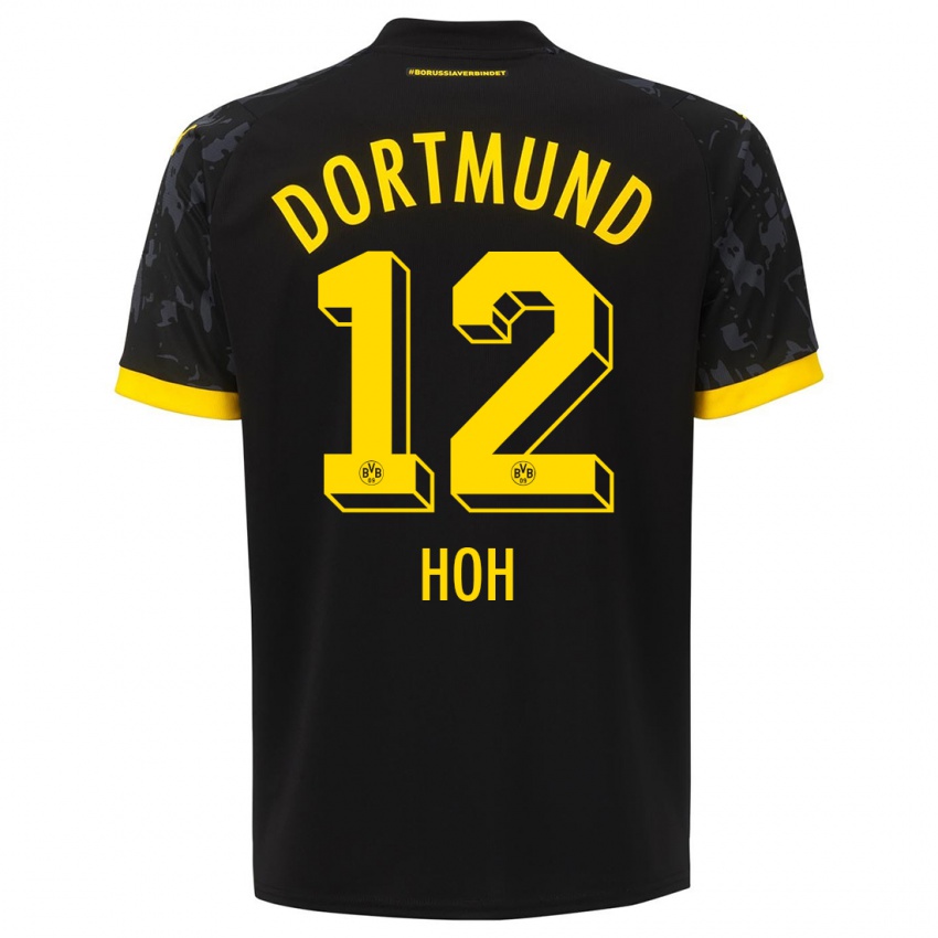 Niño Camiseta Hendrik Hoh #12 Negro 2ª Equipación 2023/24 La Camisa México