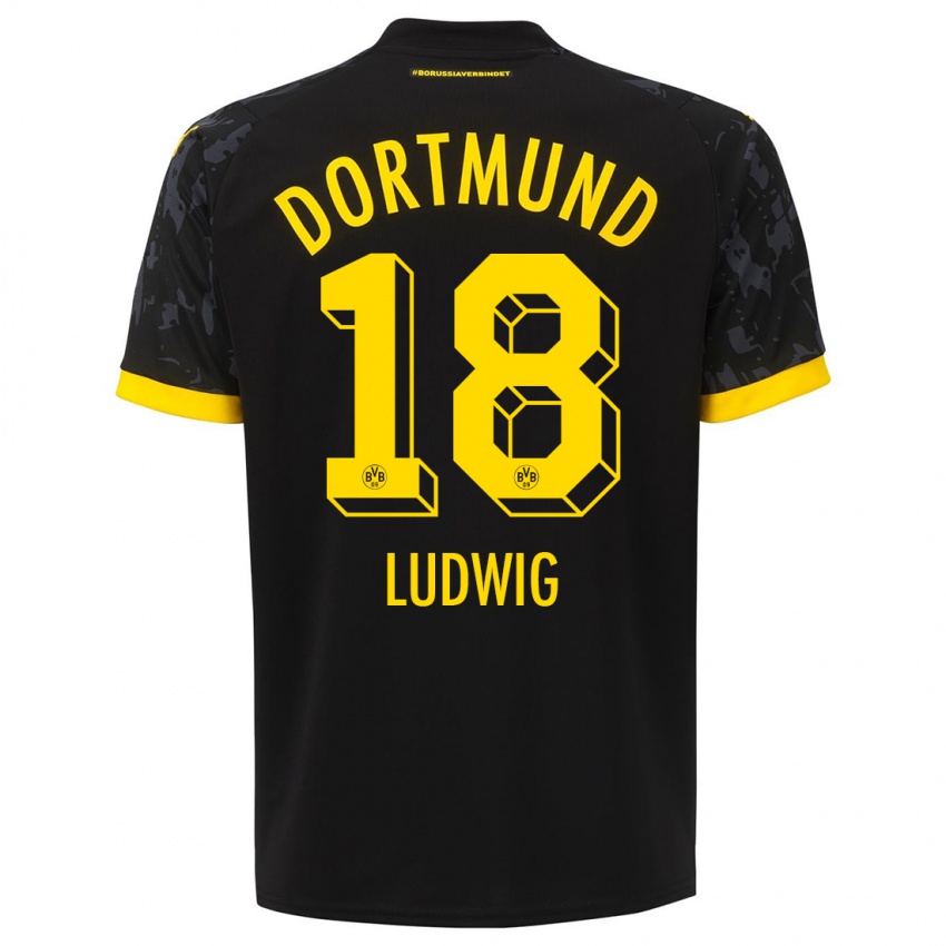 Niño Camiseta Michel Ludwig #18 Negro 2ª Equipación 2023/24 La Camisa México
