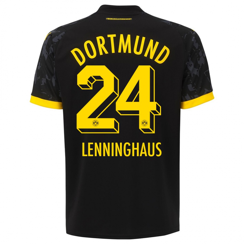 Niño Camiseta Mika Lenninghaus #24 Negro 2ª Equipación 2023/24 La Camisa México