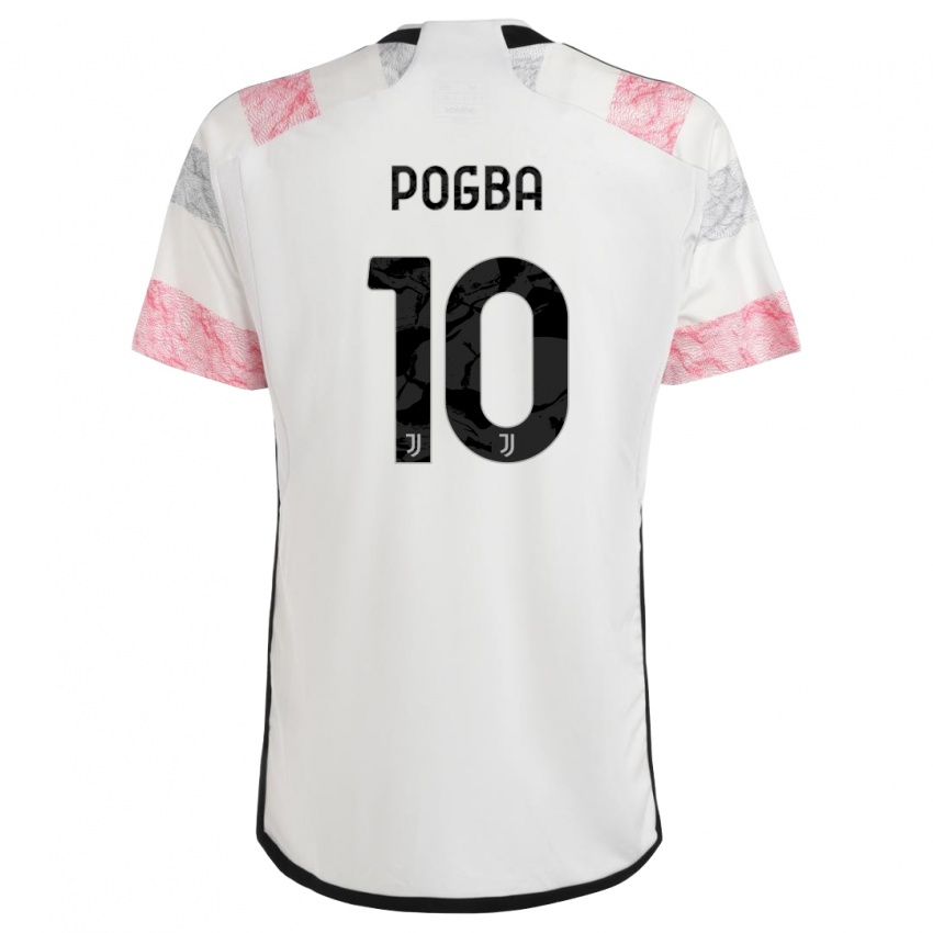 Niño Camiseta Paul Pogba #10 Blanco Rosa 2ª Equipación 2023/24 La Camisa México