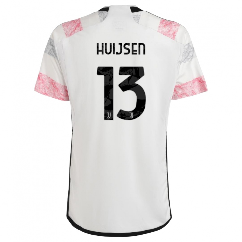 Niño Camiseta Dean Huijsen #13 Blanco Rosa 2ª Equipación 2023/24 La Camisa México