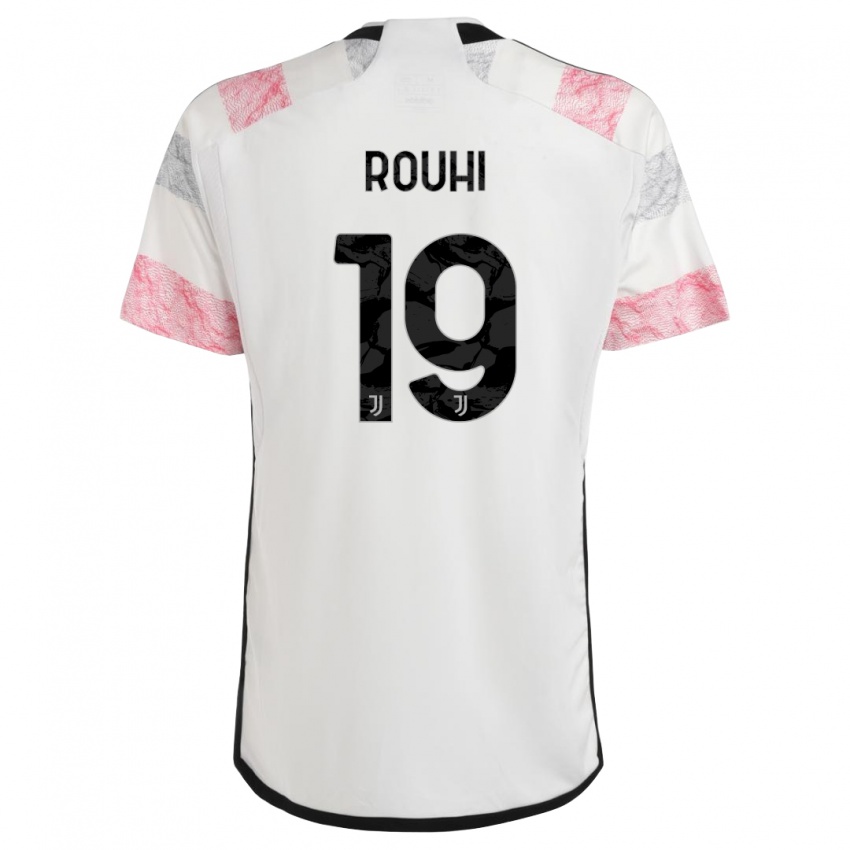 Niño Camiseta Jonas Rouhi #19 Blanco Rosa 2ª Equipación 2023/24 La Camisa México
