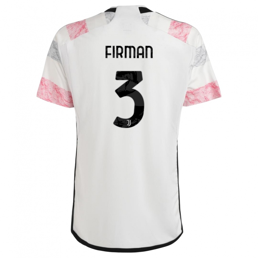 Niño Camiseta Andriy Firman #3 Blanco Rosa 2ª Equipación 2023/24 La Camisa México