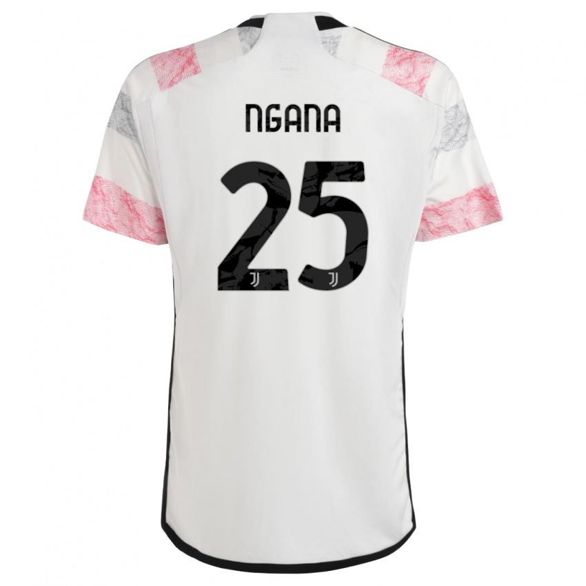 Niño Camiseta Valdes Ngana #25 Blanco Rosa 2ª Equipación 2023/24 La Camisa México