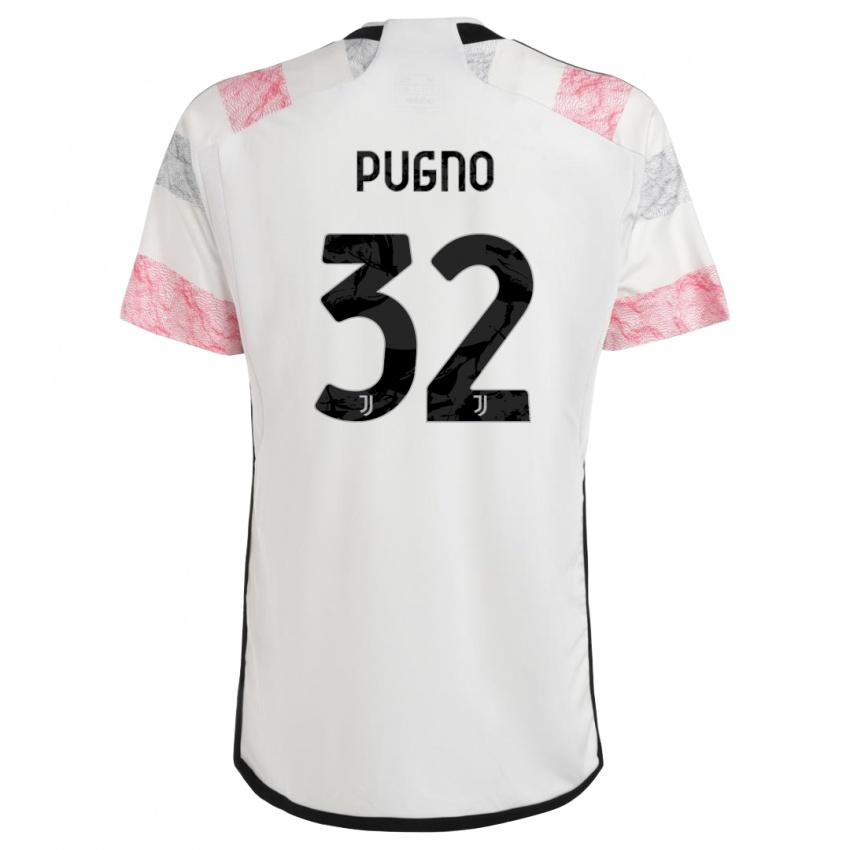 Niño Camiseta Diego Pugno #32 Blanco Rosa 2ª Equipación 2023/24 La Camisa México