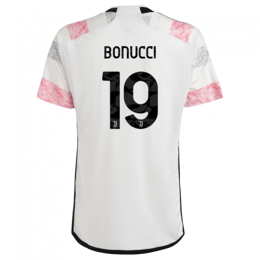 Niño Camiseta Leonardo Bonucci #19 Blanco Rosa 2ª Equipación 2023/24 La Camisa México