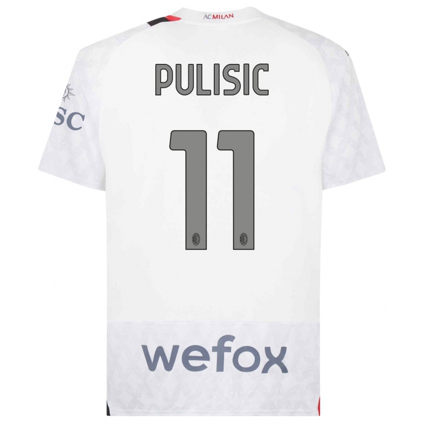 Niño Camiseta Christian Pulisic #11 Blanco 2ª Equipación 2023/24 La Camisa México