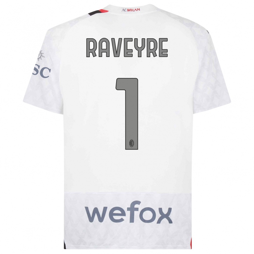 Niño Camiseta Noah Raveyre #1 Blanco 2ª Equipación 2023/24 La Camisa México