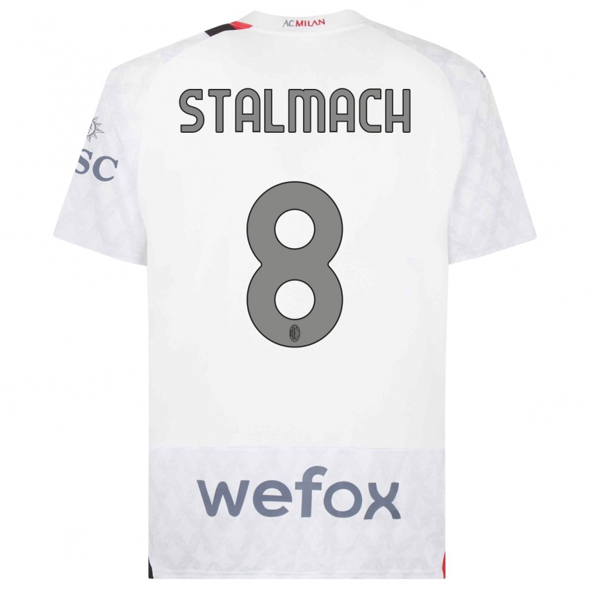 Niño Camiseta Dariusz Stalmach #8 Blanco 2ª Equipación 2023/24 La Camisa México