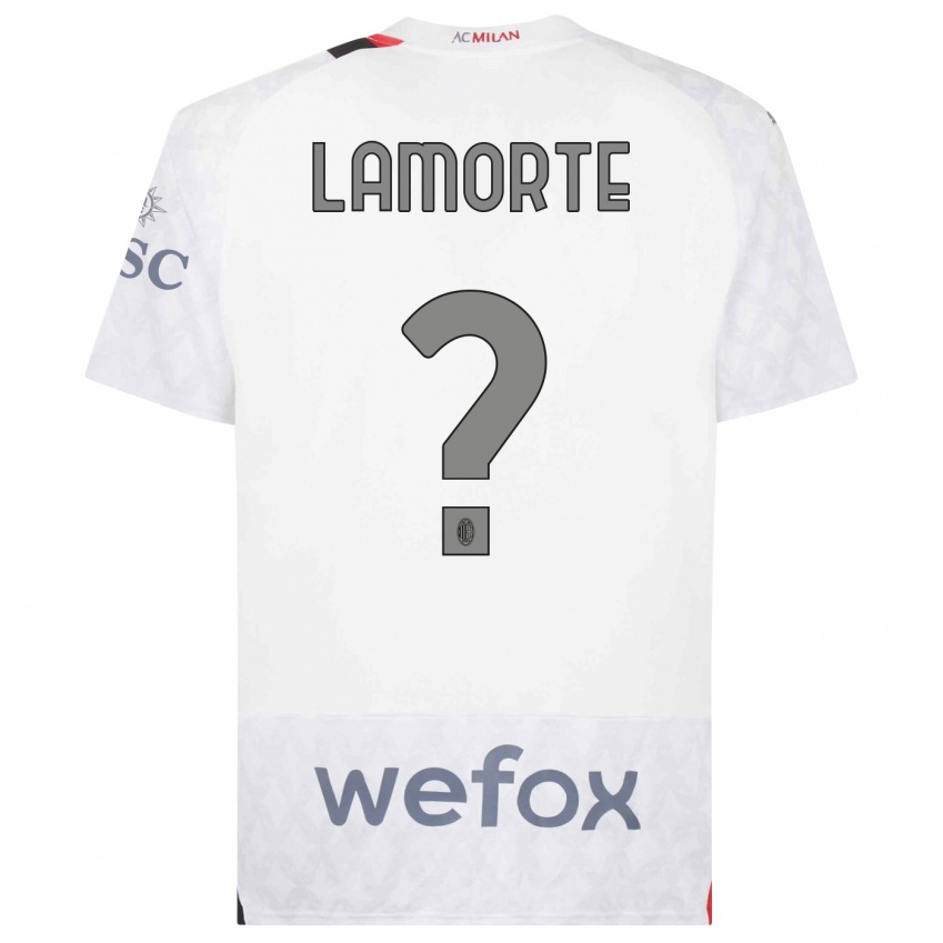 Niño Camiseta Alessandro Lamorte #0 Blanco 2ª Equipación 2023/24 La Camisa México