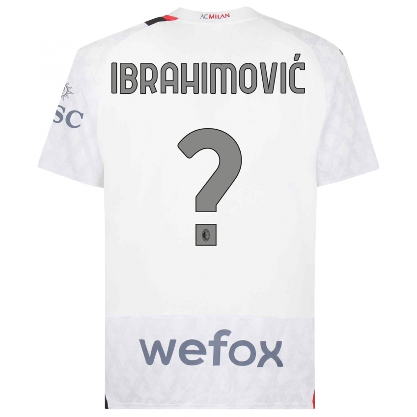 Niño Camiseta Maximilian Ibrahimović #0 Blanco 2ª Equipación 2023/24 La Camisa México