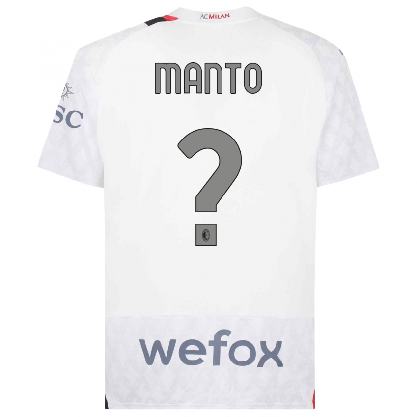 Niño Camiseta Gaetano Manto #0 Blanco 2ª Equipación 2023/24 La Camisa México