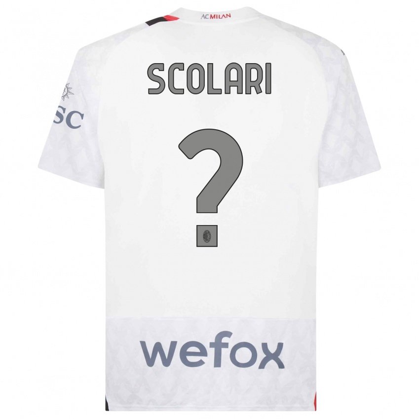 Niño Camiseta Davide Scolari #0 Blanco 2ª Equipación 2023/24 La Camisa México