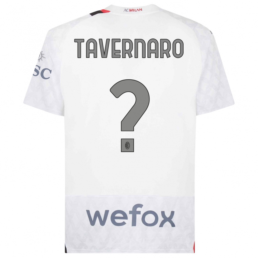 Niño Camiseta Federico Tavernaro #0 Blanco 2ª Equipación 2023/24 La Camisa México