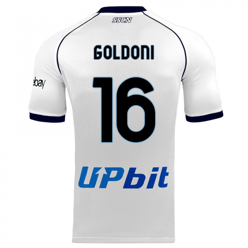 Niño Camiseta Eleonora Goldoni #16 Blanco 2ª Equipación 2023/24 La Camisa México