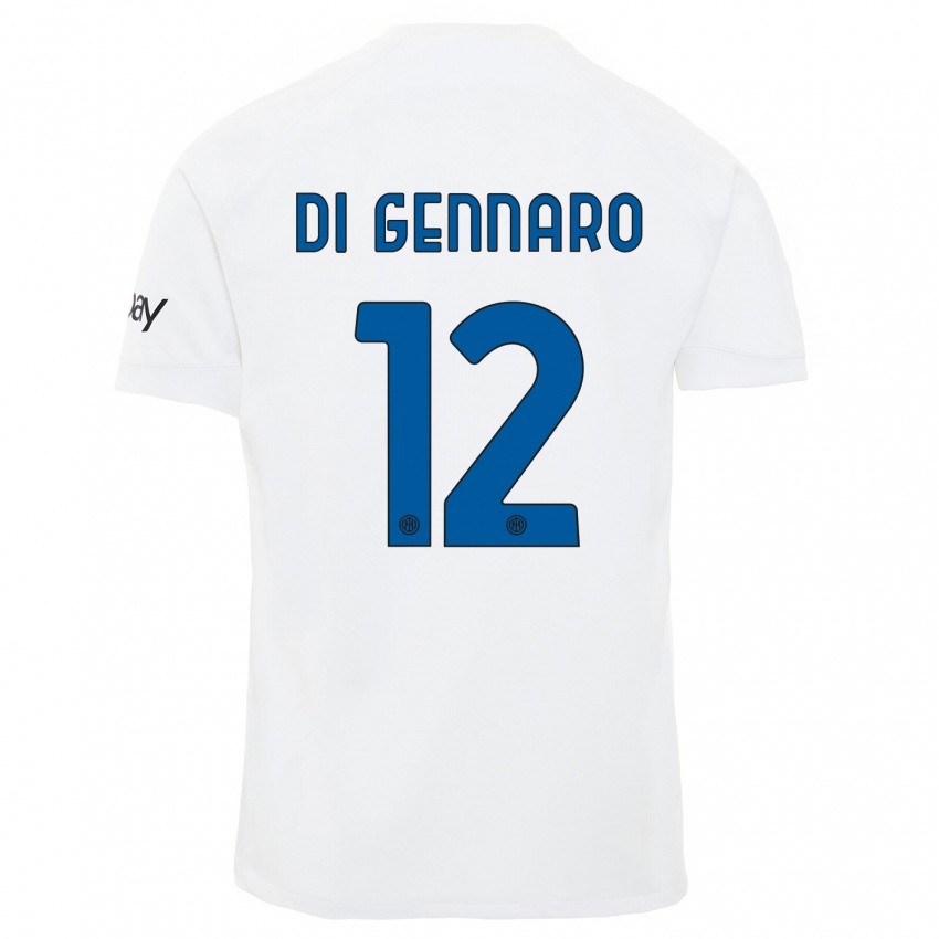 Niño Camiseta Raffaele Di Gennaro #12 Blanco 2ª Equipación 2023/24 La Camisa México