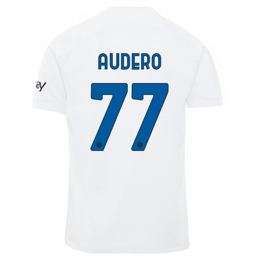 Niño Camiseta Emil Audero #77 Blanco 2ª Equipación 2023/24 La Camisa México
