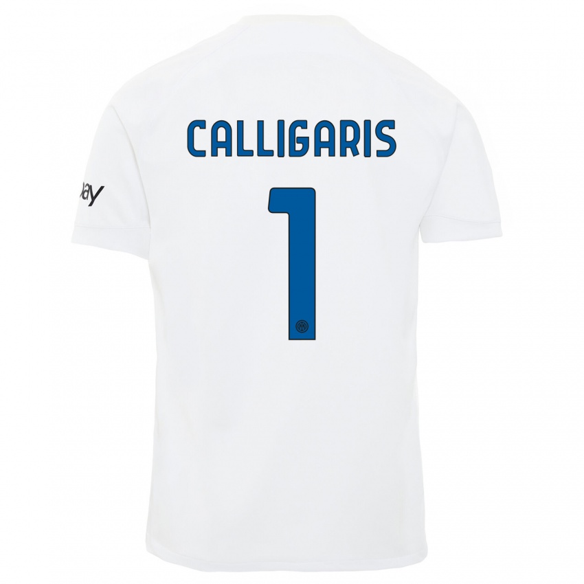 Niño Camiseta Alessandro Calligaris #1 Blanco 2ª Equipación 2023/24 La Camisa México