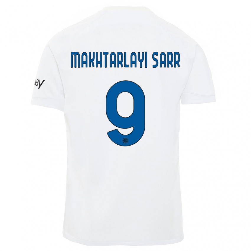 Niño Camiseta Amadou Makhtarlayi Sarr #9 Blanco 2ª Equipación 2023/24 La Camisa México
