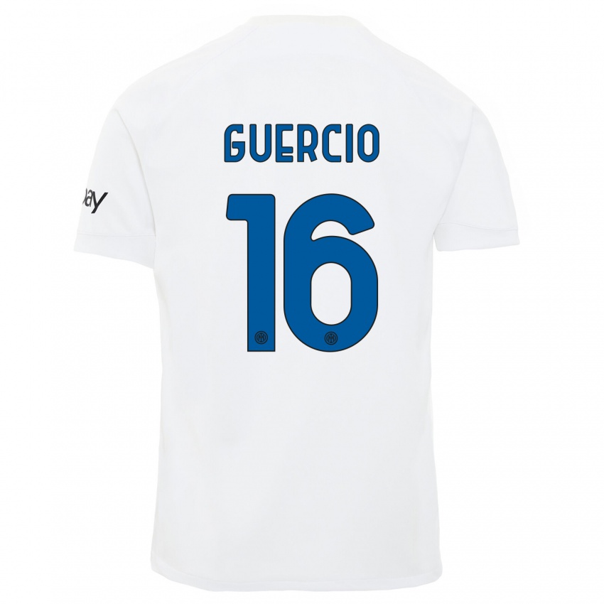 Niño Camiseta Tommaso Guercio #16 Blanco 2ª Equipación 2023/24 La Camisa México